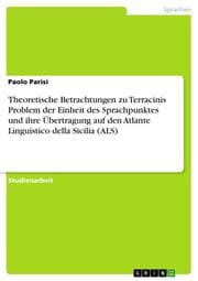 Cover von Theoretische Betrachtungen zu Terracinis Problem der Einheit des Sprachpunktes und ihre Übertragung auf den Atlante Linguistico della Sicilia (ALS)