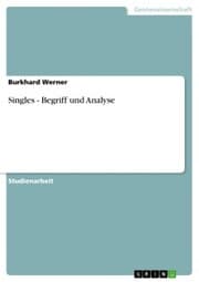 Cover von Singles - Begriff und Analyse