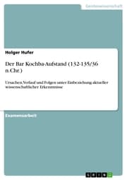 Cover von Der Bar Kochba-Aufstand (132-135/36 n.Chr.)