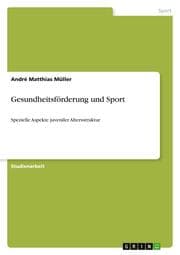 Cover von Gesundheitsförderung und Sport