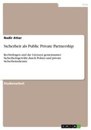 Cover von Sicherheit als Public Private Partnership