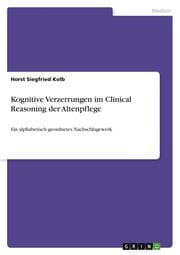 Cover von Kognitive Verzerrungen im Clinical Reasoning der Altenpflege