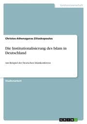 Cover von Die Institutionalisierung des Islam in Deutschland