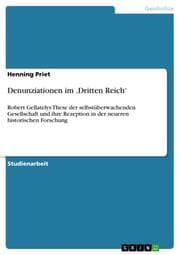 Cover von Denunziationen im Dritten Reich