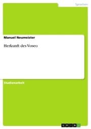 Cover von Herkunft des Voseo