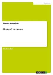 Cover von Herkunft des Voseo
