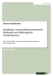 Cover von Möglichkeiten und Grenzen handlungs- und produktionsorientierter Methoden zur Förderung der Lesekompetenz