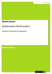 Cover von Konfrontative Werbeanalyse