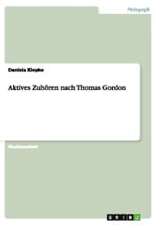 Cover von Aktives Zuhören nach Thomas Gordon