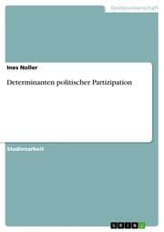 Cover von Determinanten politischer Partizipation