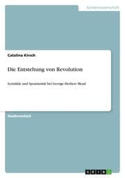 Cover von Die Entstehung von Revolution