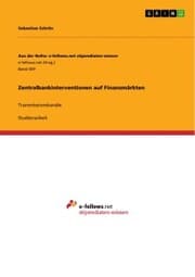 Cover von Zentralbankinterventionen auf Finanzmärkten