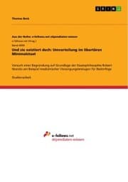 Cover von Und sie existiert doch: Umverteilung im libertären Minimalstaat