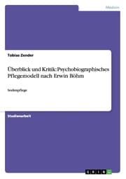 Cover von Überblick und Kritik: Psychobiographisches Pflegemodell nach Erwin Böhm