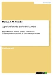 Cover von Agrarkraftstoffe in der Diskussion