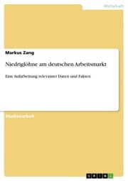 Cover von Niedriglöhne am deutschen Arbeitsmarkt