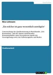 Cover von 'Ein solcher ist ganz wesentlich unreligiös'