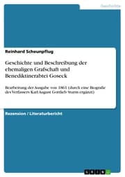 Cover von Geschichte und Beschreibung der ehemaligen Grafschaft und Benediktinerabtei Goseck