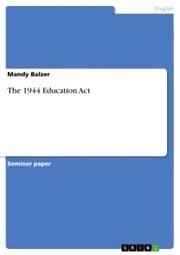 Cover von The 1944 Education Act