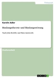 Cover von Bindungstheorie und Bindungsstörung