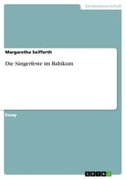 Cover von Die Sängerfeste im Baltikum