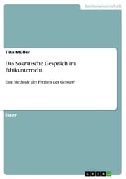 Cover von Das Sokratische Gespräch im Ethikunterricht