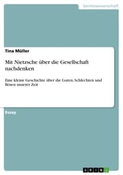 Cover von Mit Nietzsche über die Gesellschaft nachdenken