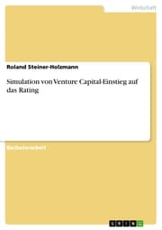 Cover von Simulation von Venture Capital-Einstieg auf das Rating