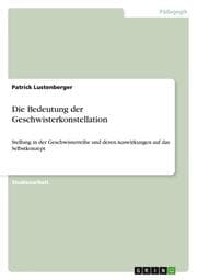Cover von Die Bedeutung der Geschwisterkonstellation