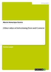 Cover von Other sides of Advertising Text and Context