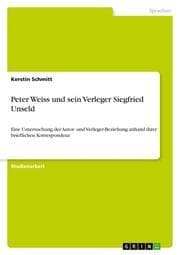 Cover von Peter Weiss und sein Verleger Siegfried Unseld