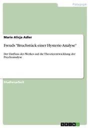 Cover von Freuds 'Bruchstück einer Hysterie-Analyse'