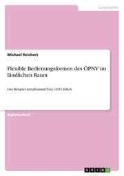 Cover von Flexible Bedienungsformen des ÖPNV im ländlichen Raum