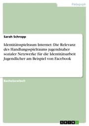 Cover von Identitätsspielraum Internet: Die Relevanz des Handlungsspielraums jugendnaher sozialer Netzwerke für die Identitätsarbeit Jugendlicher am Beispiel von Facebook