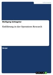 Cover von Einführung in das Operations Research