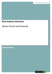 Cover von Monte Verità und Esoterik