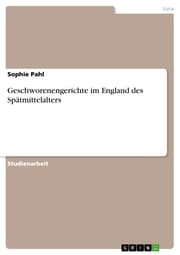 Cover von Geschworenengerichte im England des Spätmittelalters