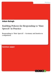 Cover von Enabling Policies for Responding to 'Hate Speech' in Practice