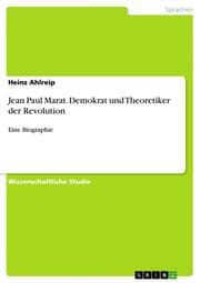 Cover von Jean Paul Marat. Demokrat und Theoretiker der Revolution