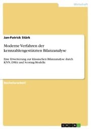 Cover von Moderne Verfahren der kennzahlengestützten Bilanzanalyse