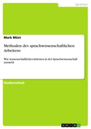 Cover von Methoden des sprachwissenschaftlichen Arbeitens