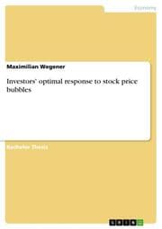 Cover von Investors' optimal response to stock price bubbles