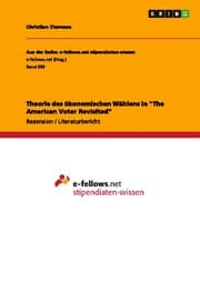 Cover von Theorie des ökonomischen Wählens in 'The American Voter Revisited'