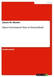 Cover von Open Government Data in Deutschland