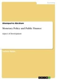Cover von Monetary Policy and Public Finance