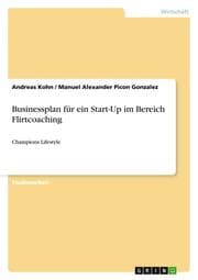 Cover von Businessplan für ein Start-Up im Bereich Flirtcoaching