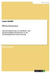 Cover von Werte bewerten