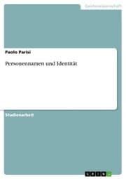 Cover von Personennamen und Identität