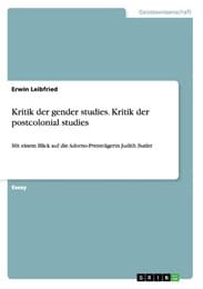 Cover von Kritik der gender studies.Kritik der postcolonial studies