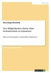 Cover von Vier Möglichkeiten, Preise ohne Gewinnverlust zu reduzieren